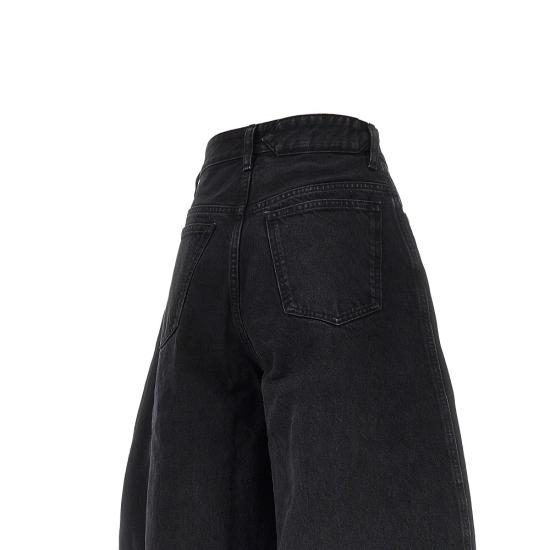 26FW 자크뮈스 더 오발로 드 님 데님 팬츠 팬츠 PAW00609AD00039 Black - JACQUEMUS