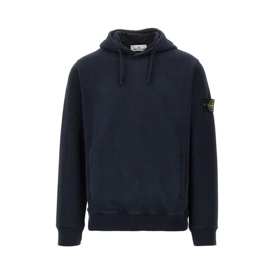 26FW 스톤 아일랜드 오가닉 코튼 플리스 후드 오가닉 코튼 플리스 후드 L2S156100048S0A20 Blue