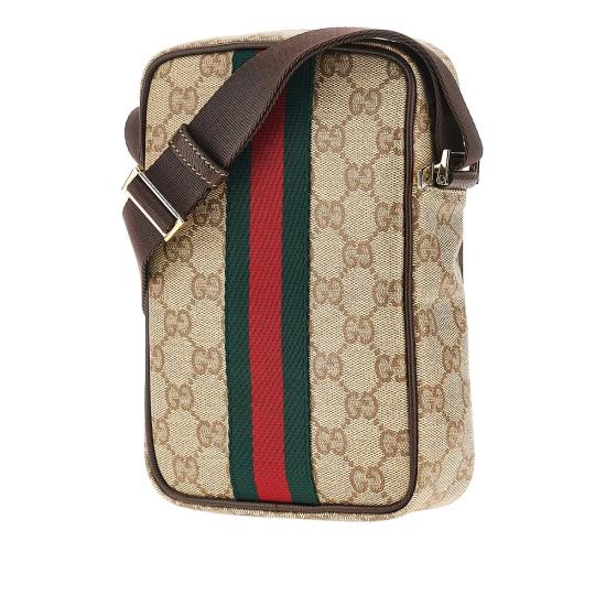26FW 구찌 웹 디테일 GG 메신저백 A002SJFAF9S Beige - GUCCI