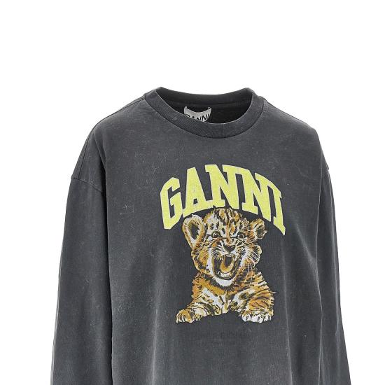 26FW 가니 긴팔 티셔츠 A1050233 Grey - GANNI