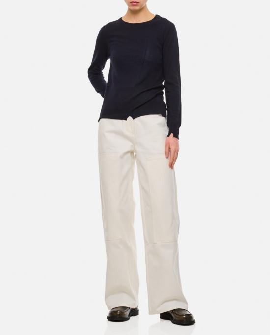  세실리아 반센 데님 팬츠 124RTW18001WHITE Neutrals - CECILIE BAHNSEN