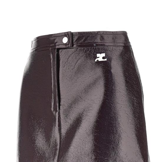 26FW 쿠레쥬 숏 스커트 223CJU001VY0014 Red - COURREGES