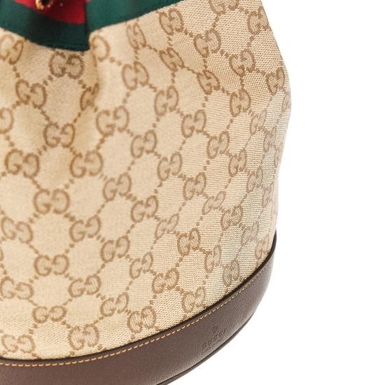 26FW 구찌 베니스 GG 캔버스 미니 버킷백 A002GWFAF79 Beige - GUCCI