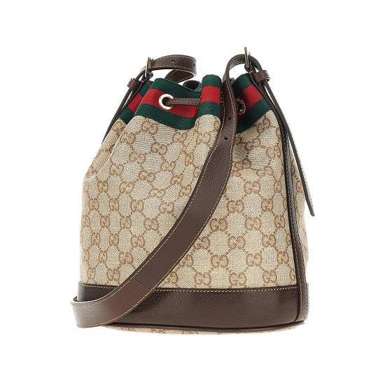 26FW 구찌 베니스 GG 캔버스 미니 버킷백 A002GWFAF79 Beige - GUCCI