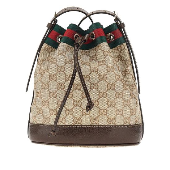 26FW 구찌 베니스 GG 캔버스 미니 버킷백 A002GWFAF79 Beige