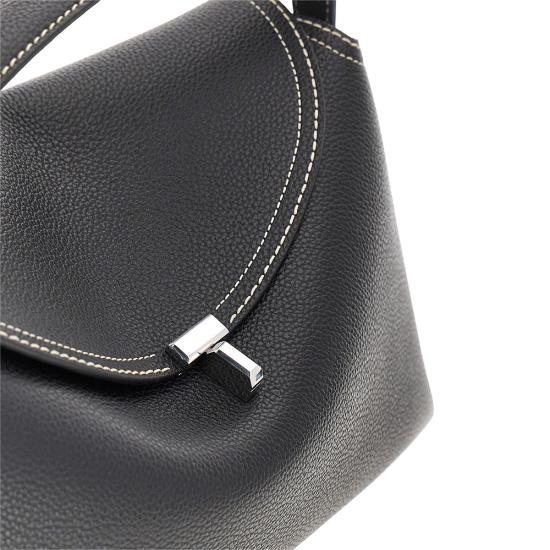 26FW 토템 T락 탑 핸들 백 234 WLGBG427 LE0030 Black - TOTEME