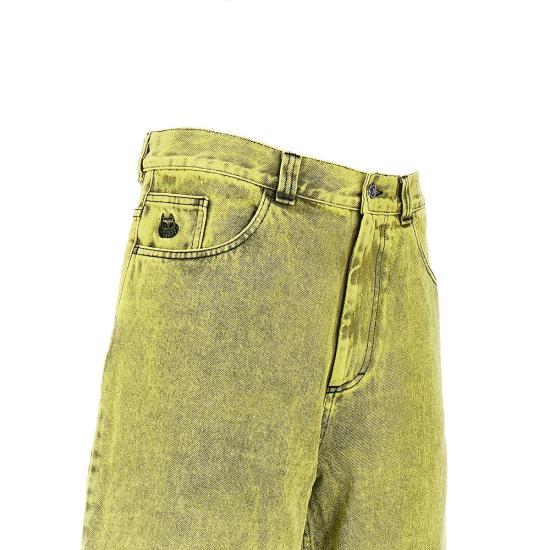 26SS 폴라 스케이트 데님 숏팬츠 POL BBSHORTAC Yellow - POLAR SKATE