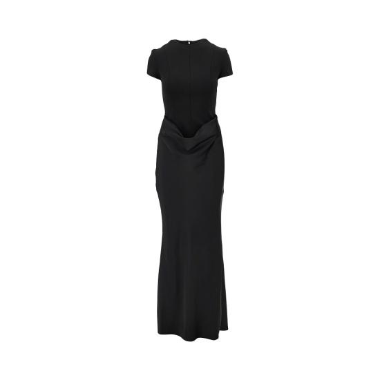 26FW 로테이트 롱 원피스 116234100 Black