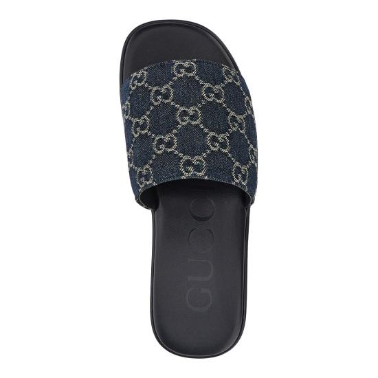 26FW 구찌 슬라이드 샌들 슬리퍼 871685FAF4Y Blue - GUCCI