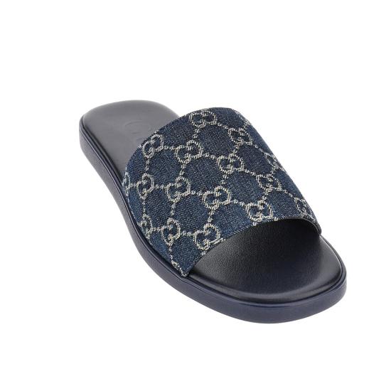 26FW 구찌 슬라이드 샌들 슬리퍼 871685FAF4Y Blue - GUCCI