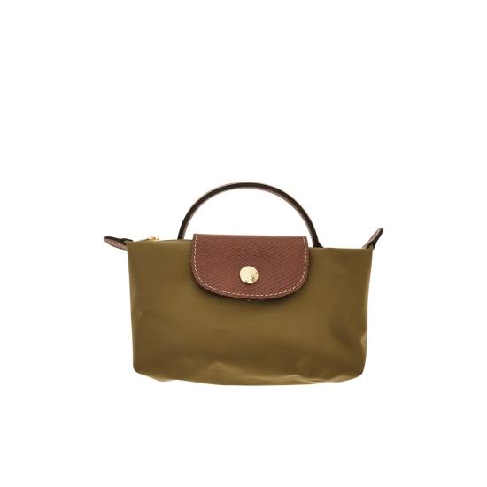 26FW 롱샴 르 플라아쥬 오리지널 핸들 파우치 34175089 Green