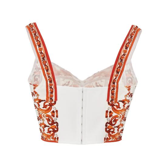 26FW 돌체앤가바나 민소매 티셔츠 F7BB1TGDDRJ Orange - DOLCE & GABBANA