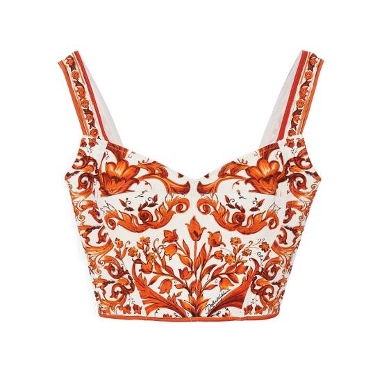 26FW 돌체앤가바나 민소매 티셔츠 F7BB1TGDDRJ Orange