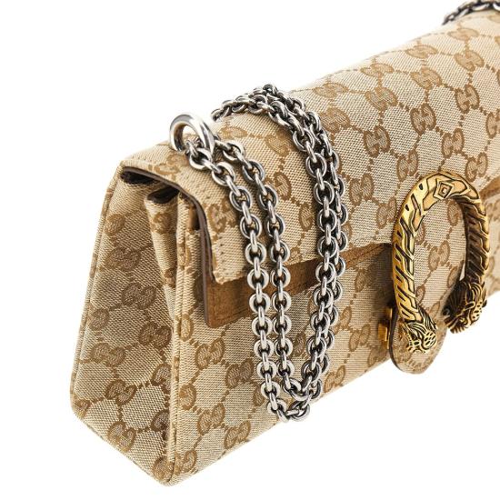 26FW 구찌 GG 패브릭 디오니소스 숄더백 874735FAF7S Beige - GUCCI