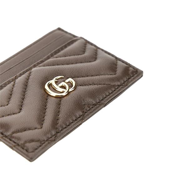 26FW 구찌 GG 마몽 카드지갑 구찌 443127AAGUV Brown - GUCCI