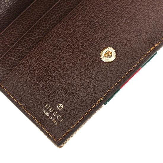 26FW 구찌 웹 스몰 사이즈 지갑 웹 스몰 사이즈 지갑 876045FAF8R Beige - GUCCI