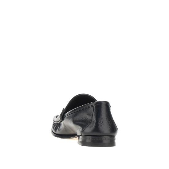 26FW 구찌 루가노 가죽 로퍼 871668AAF3Q Black - GUCCI