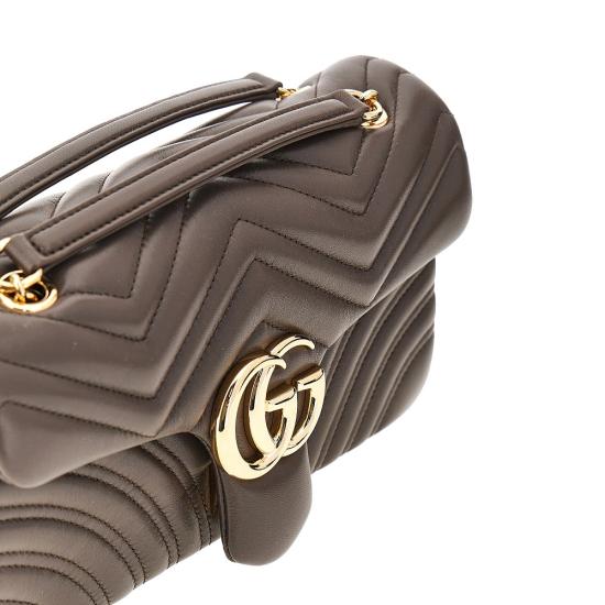 26FW 구찌 GG 마몽 미디엄 숄더백 GG 마몽 미디엄 숄더백 837267AAGUE Brown - GUCCI