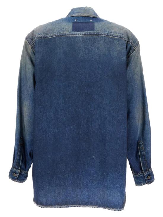 26SS 골든구스 데님 셔츠 GWP02525 P00240650100 Blue - GOLDEN GOOSE