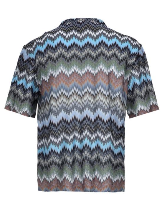 26SS 미소니 반팔 셔츠 US26SJ03 BR014TS91RM Multicolor - MISSONI