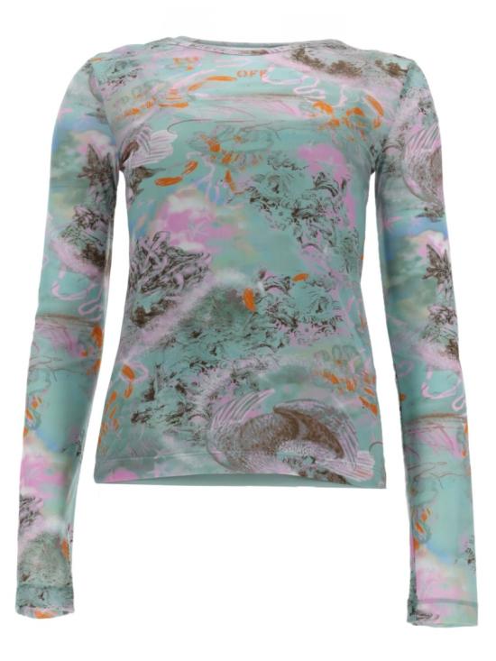 26SS 오프화이트 긴팔 티셔츠 2AD282 S26JER001W960 Multicolor