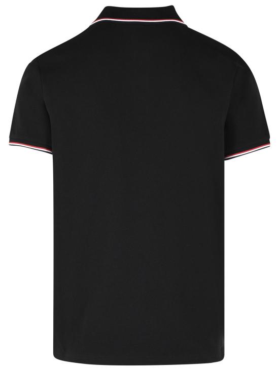 26FW 몽클레어 트리밍 코튼 피케 폴로 셔츠 091 8A703 00 84556999 Black - MONCLER