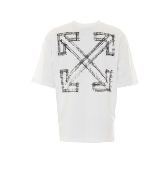 26FW 오프화이트 반팔 티셔츠 OMAA120F26JER00Y 100 White - OFF WHITE