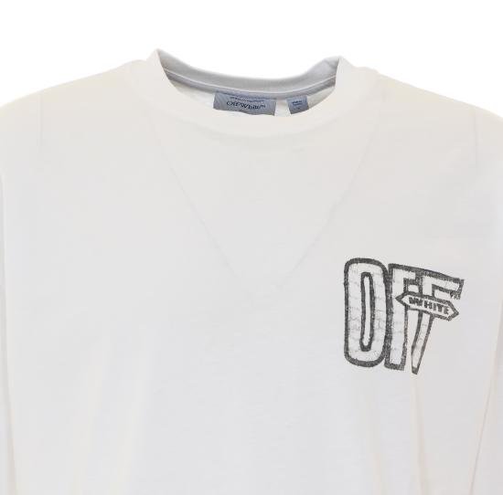 26FW 오프화이트 반팔 티셔츠 OMAA120F26JER00Y 100 White - OFF WHITE
