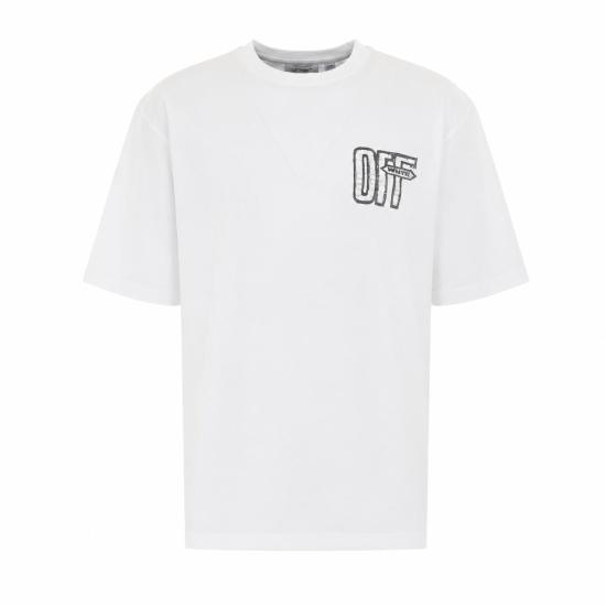 26FW 오프화이트 반팔 티셔츠 OMAA120F26JER00Y 100 White