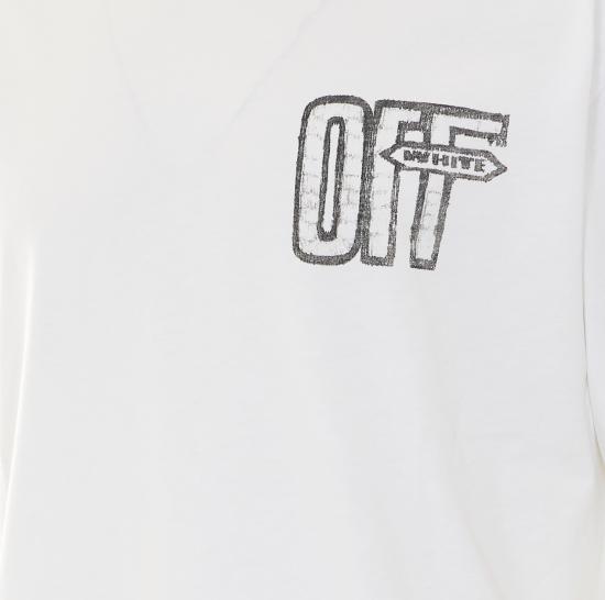 26FW 오프화이트 반팔 티셔츠 OMAA120F26JER00Y 100 White - OFF WHITE