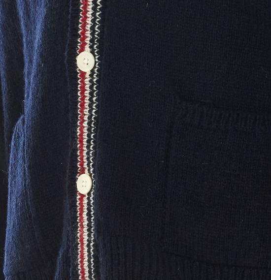 26FW 톰브라운 도네갈 인타르시아 헥터 패치워크 가디건 MKC647A Y1506415 BLUE - THOM BROWNE