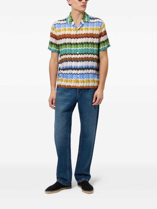 26FW 미소니 반팔 셔츠 BS26WJ00BW012C SMSP4 Multicolor - MISSONI
