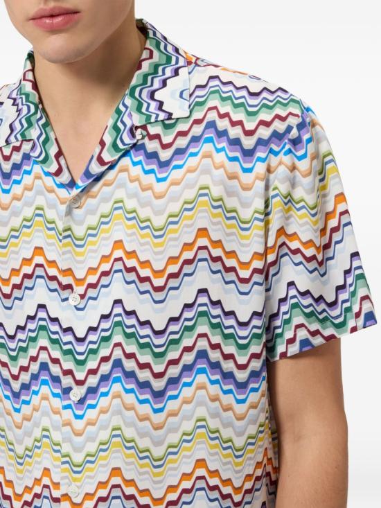 26FW 미소니 반팔 셔츠 BS26WJ00BW012I SMSP9 Multicolor - MISSONI