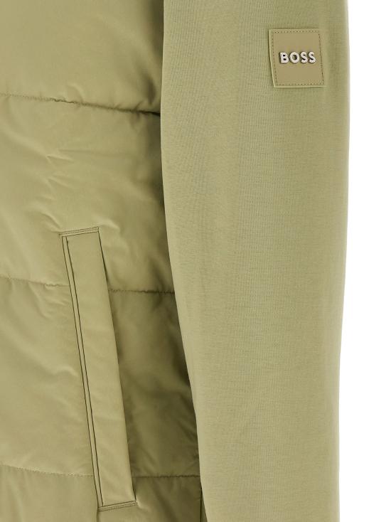 26FW 휴고보스 패딩 프론트 집업 봄버 자켓 50532767254 Green - HUGO BOSS