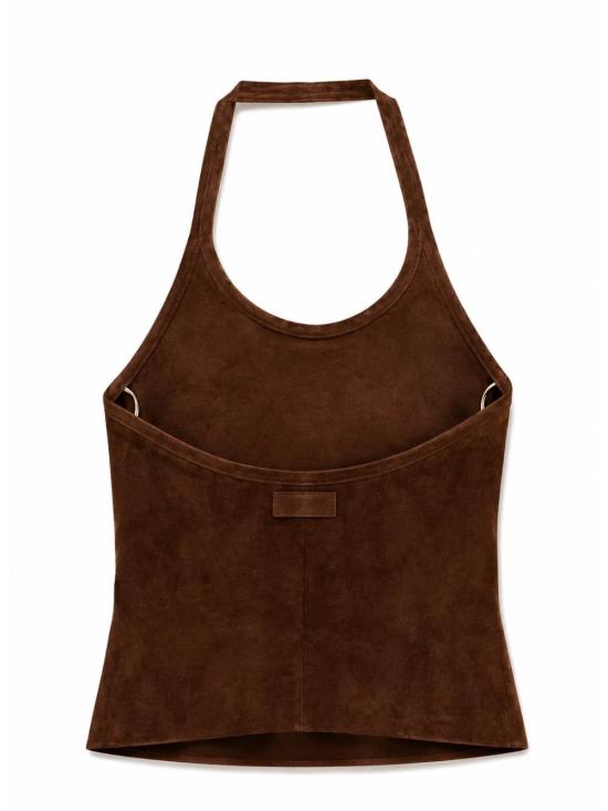 26FW 스툴스 민소매 티셔츠 CHERRYSUEDE CASTOR Brown - STOULS