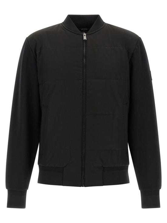 26FW 휴고보스 패딩 프론트 집업 봄버 자켓 50532767001 Black