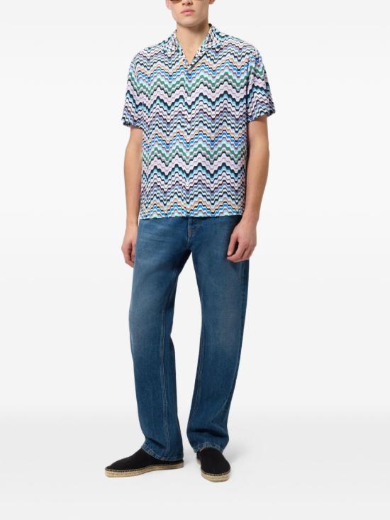 26FW 미소니 반팔 셔츠 BS26WJ00BW012I SMSP8 Multicolor - MISSONI