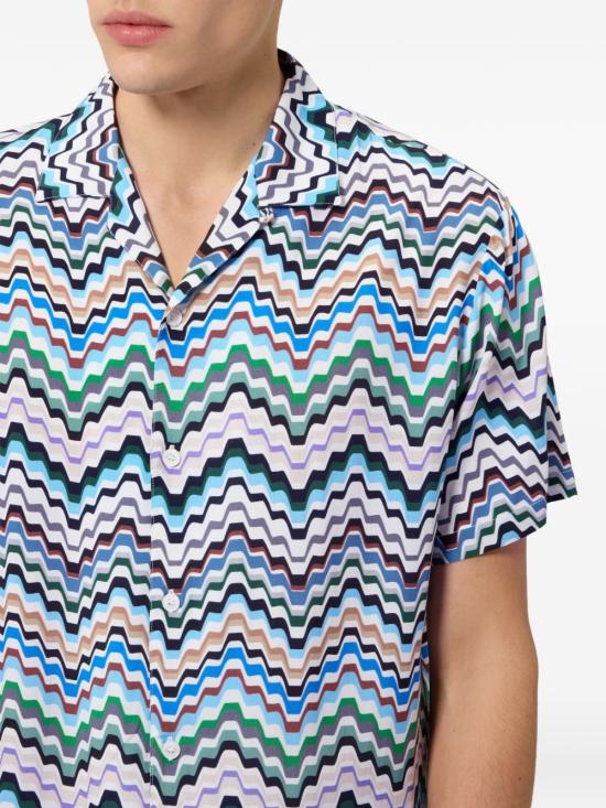 26FW 미소니 반팔 셔츠 BS26WJ00BW012I SMSP8 Multicolor - MISSONI