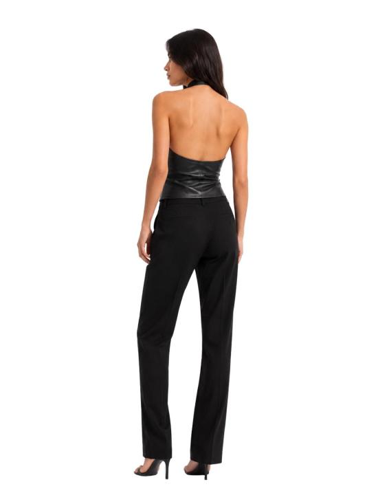 26FW 스툴스 민소매 티셔츠 CHERRYLEATHER NOIR Black - STOULS