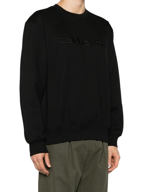 26FW 칼하트 WIP 로고 스웨트셔츠 I030546 00EXX BLACK - CARHARTT WIP