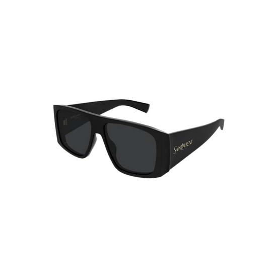  생로랑 안경 와이드 직사각형 선글라스 블랙 - SAINT LAURENT