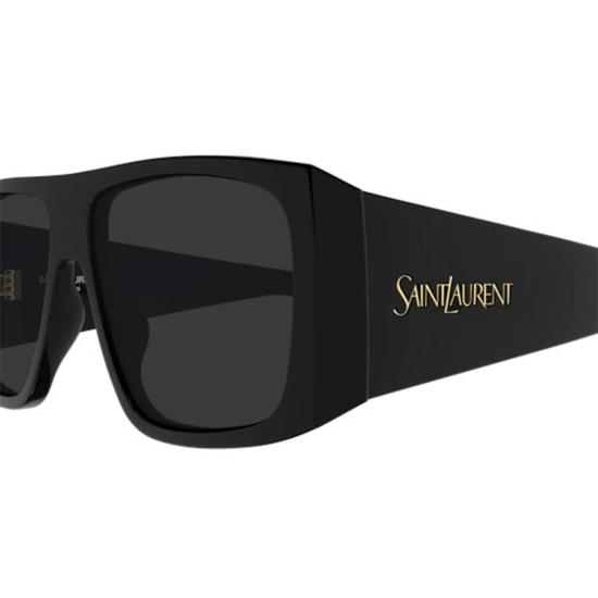  생로랑 안경 와이드 직사각형 선글라스 블랙 - SAINT LAURENT