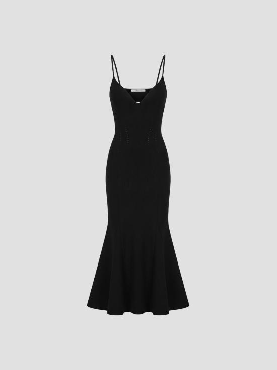 26FW 지방시 롱 원피스 BW23104ZTH 001 BLACK