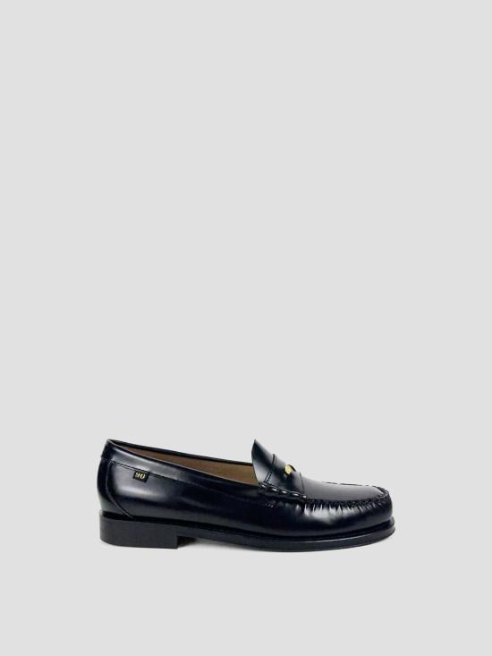 26FW 지에이치 바스앤코 로퍼 BA11010W 000 BLACK LEATHER