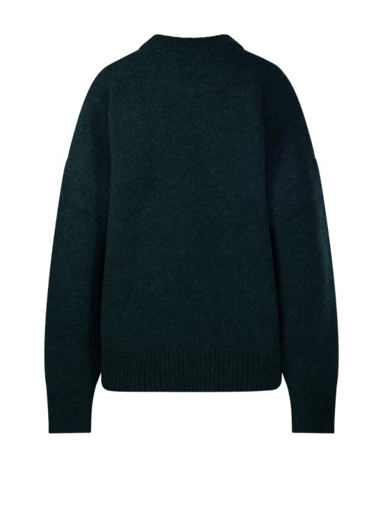 26FW 아미 ADC 크루넥 스웨터 UKS836 KN0135 A279 VERT BOUTEILLE ECRU - AMI