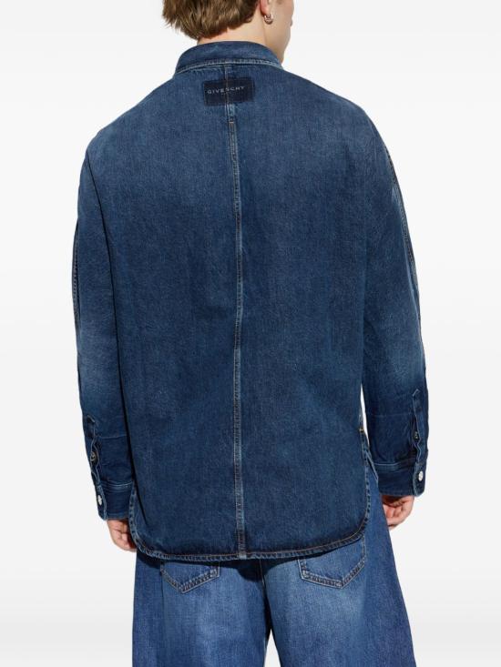 26FW 지방시 데님 셔츠 BM61AL5YDS 053 DENIM BLUE - GIVENCHY