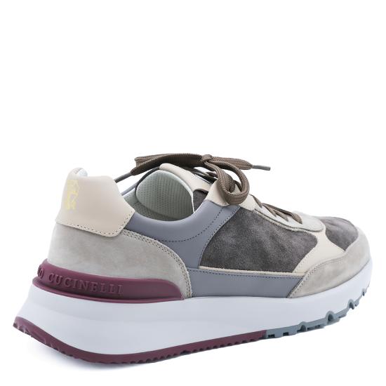 26FW 브루넬로 쿠치넬리 스니커즈 MZUSNEO355 CYR60 DARK GREY - BRUNELLO CUCINELLI