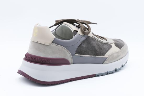 26FW 브루넬로 쿠치넬리 스니커즈 MZUSNEO355 CYR60 DARK GREY - BRUNELLO CUCINELLI