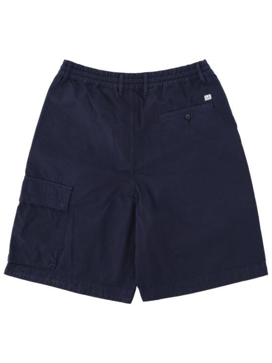 26SS 씨피 컴퍼니 스트레치 사틴 카고 렌즈 쇼츠 20CMBE127A 110325G889 Blue - C.P. COMPANY