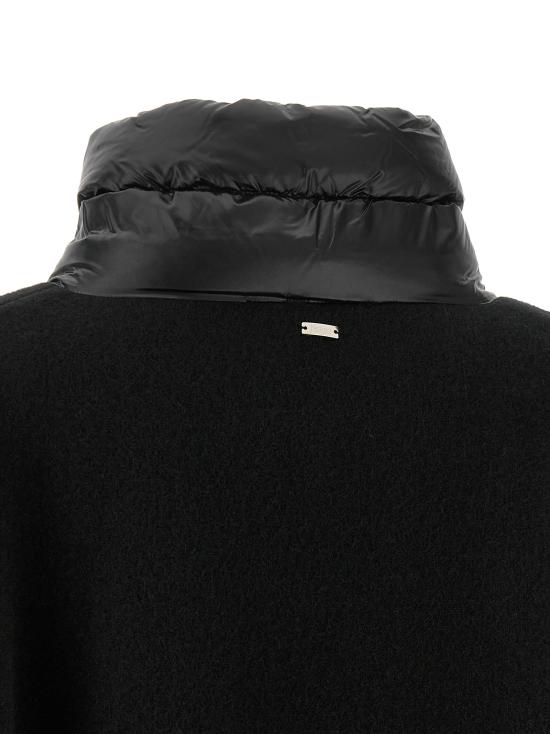 26FW 에르노 퀼티드 포켓 판초 GC00066DR333959300 Black - HERNO